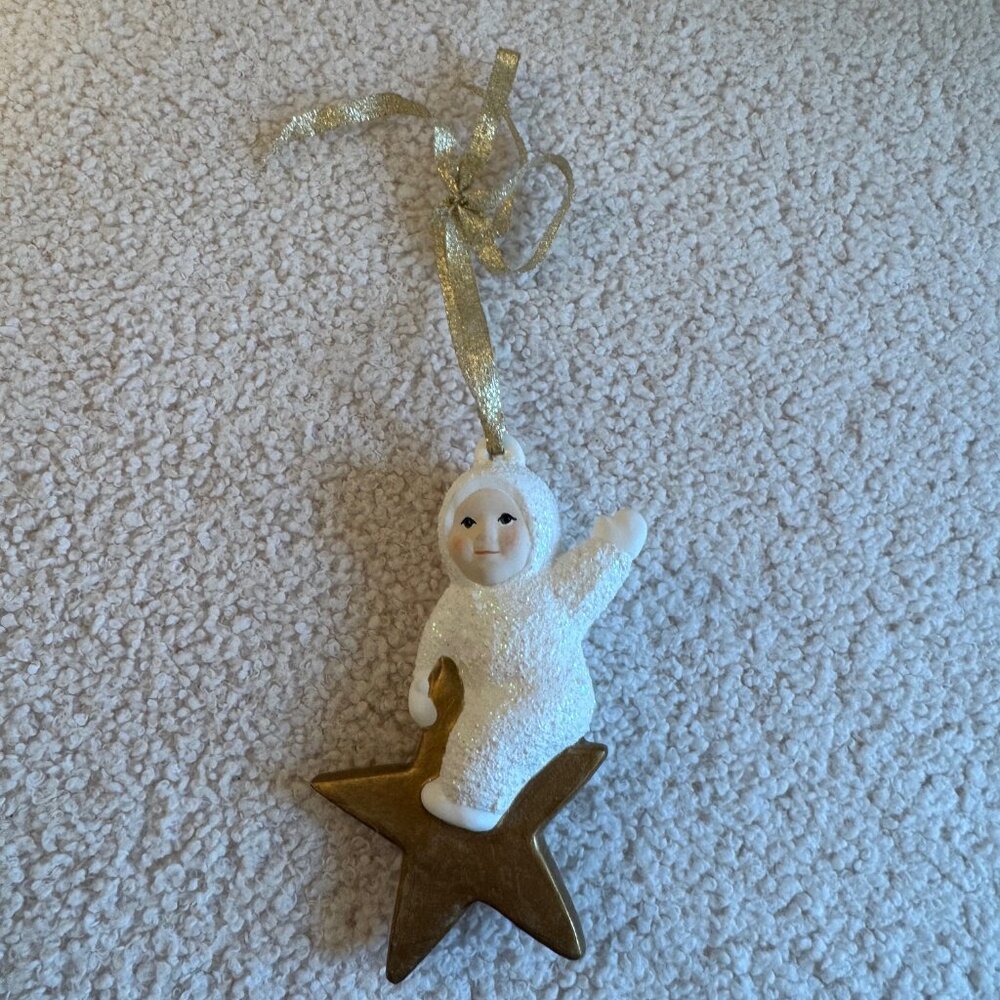 Vintage Snowbaby Star Ornament - D